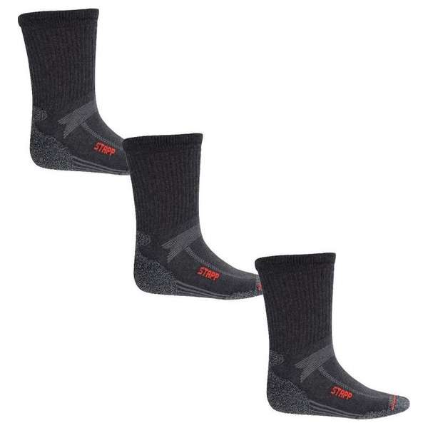 Stapp Unisex Coolmax Cordura Antraciet - Sokken - 3 x 39-42 Stapp Unisex Coolmax Cordura Antraciet - Sokken - 3 x 39-42