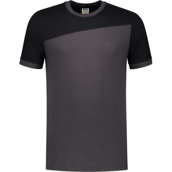 Tricorp T-shirt Bicolor Naden 102006 Donkergrijs / Zwart - Maat 4XL Tricorp T-shirt Bicolor Naden 102006 Donkergrijs / Zwart - Maat 4XL