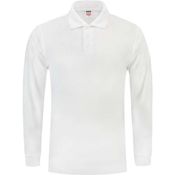 Tricorp Poloshirt lange mouw - Casual - 201009 - Wit - maat 5XL Tricorp Poloshirt lange mouw - Casual - 201009 - Wit - maat 5XL