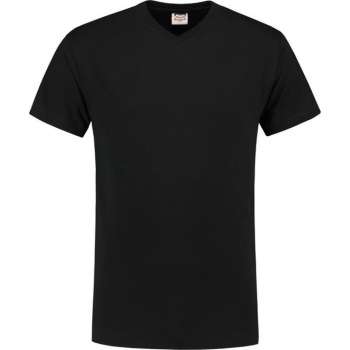 Tricorp T-shirt V-hals - Casual - 101007 - Zwart - maat XS