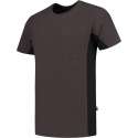 Tricorp T-shirt Bi-Color - Workwear - 102002 - Donkergrijs-Zwart - maat L