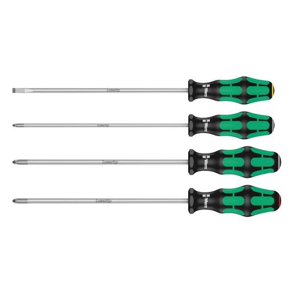 Wera 335/350/355/4 schroevendr.- set Kraftform Plus, 200mm Wera 335/350/355/4 schroevendr.- set Kraftform Plus, 200mm