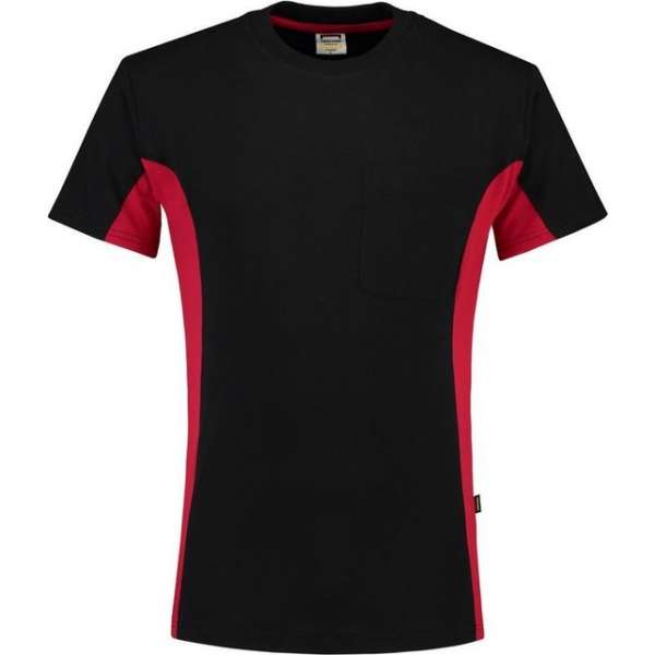 Tricorp bi-color t-shirt - Workwear - 102002 - zwart-rood - maat XL Tricorp bi-color t-shirt - Workwear - 102002 - zwart-rood - maat XL