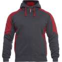F. Engel 8820-233 Hoody Sweater Antraciet/Rood maat XL