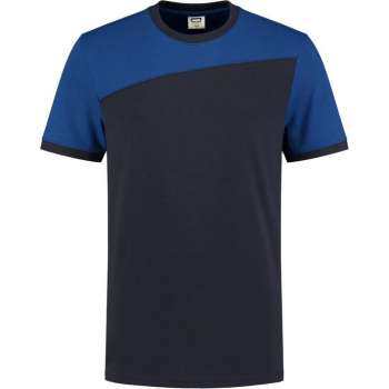 Tricorp T-shirt Bicolor Naden 102006 Navy / Koningsblauw - Maat 3XL
