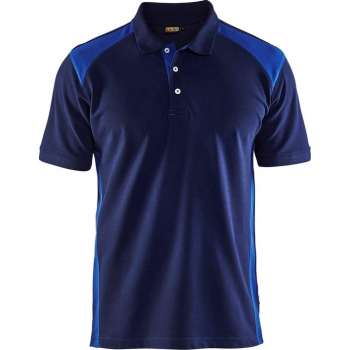 Blåkläder 3324-1050 Piqué Polo Marineblauw/Korenblauw maat XS
