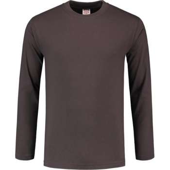 Tricorp T-shirt lange mouw - Casual - 101006 - Donkergrijs - maat S