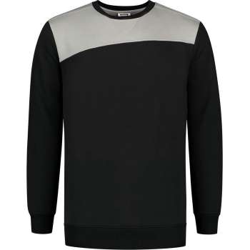Tricorp Sweater Bicolor Naden 302013 Zwart / Grijs - Maat XXL