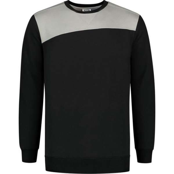 Tricorp Sweater Bicolor Naden 302013 Zwart / Grijs - Maat XXL