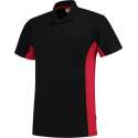Tricorp poloshirt - 202002 bi-color - Zwart / Rood - Maat 3XL