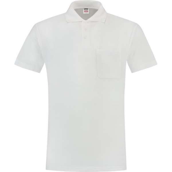 Tricorp Poloshirt borstzak - Casual - 201011 - Wit - maat S