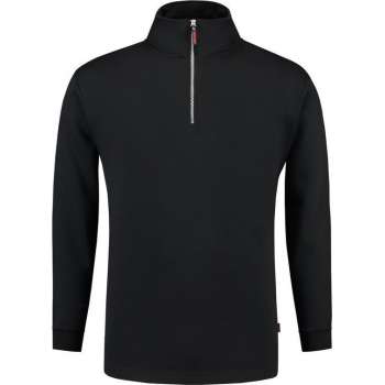 Tricorp Sweater ritskraag - Casual - 301010 - Zwart - maat XL