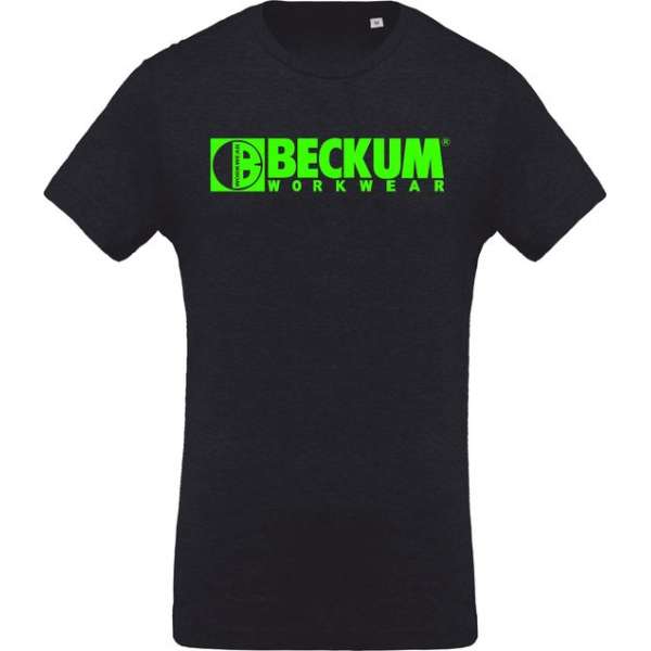 Beckum Workwear EBTS04 T-shirt met logo Navy Heather L Beckum Workwear EBTS04 T-shirt met logo Navy Heather L