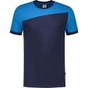 Tricorp T-shirt Bicolor Naden 102006 Ink / Turquoise - Maat 4XL