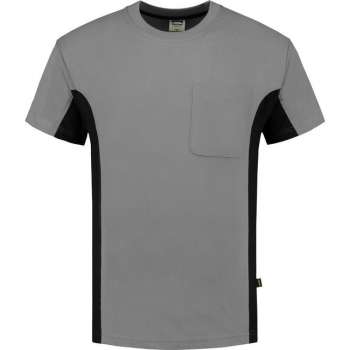Tricorp T-shirt Bi-Color - Workwear - 102002 - Grijs-Zwart - maat 3XL