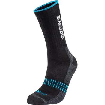 Blåkläder Light sok Black / NEON Blue maat 45-48