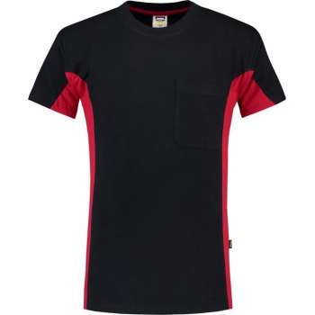 Tricorp T-shirt Bi-Color - Workwear - 102002 - Navy-Rood - maat 7XL