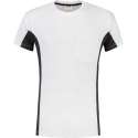 Tricorp T-Shirt Bicolor Borstzak 102002 Wit / Donkergrijs - Maat 4XL