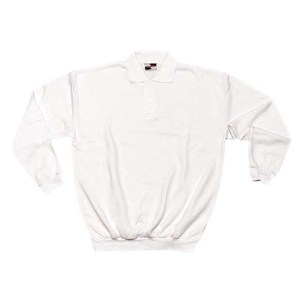 Tricorp polosweater boord - Casual - 301005 - wit - maat XS Tricorp polosweater boord - Casual - 301005 - wit - maat XS