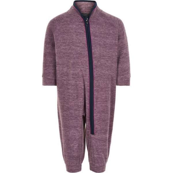 Color Kids - Fleece overall voor baby's - Melange - Artic Dusk - maat 80cm Color Kids - Fleece overall voor baby's - Melange - Artic Dusk - maat 80cm