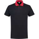 Tricorp Poloshirt contrast - Casual - 201004 - Navy-Rood - maat XL