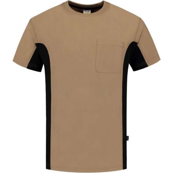 Tricorp t-shirt bi-color - Workwear - 102002 - khaki-zwart - maat XL Tricorp t-shirt bi-color - Workwear - 102002 - khaki-zwart - maat XL