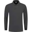 Tricorp Poloshirt lange mouw - Casual - 201009 - Donkergrijs - maat XL