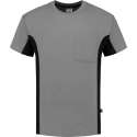 Tricorp T-shirt Bi-Color - Workwear - 102002 - Grijs-Zwart - maat XS