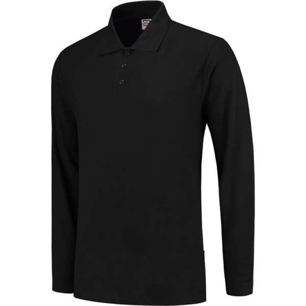 Tricorp poloshirt lange mouw 100% katoen - Casual - 201008 - zwart - maat XL Tricorp poloshirt lange mouw 100% katoen - Casual - 201008 - zwart - maat XL