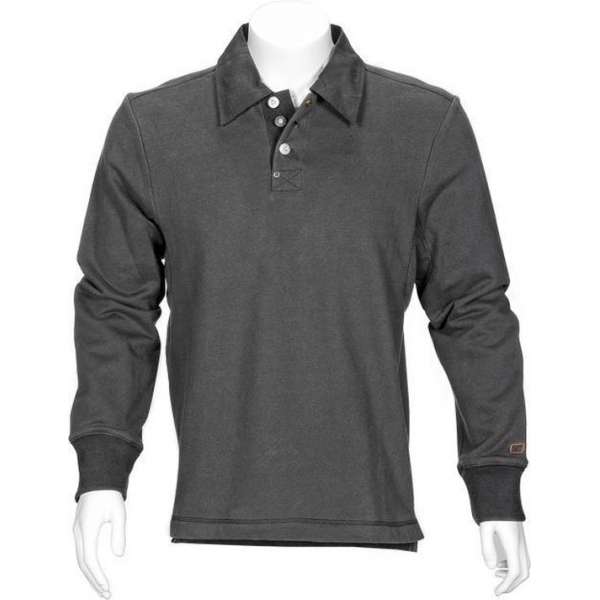 T'RIFFIC® SOLID Polosweater Brushed inside 80/20% katoen/polyester antraciet size S T'RIFFIC® SOLID Polosweater Brushed inside 80/20% katoen/polyester antraciet size S