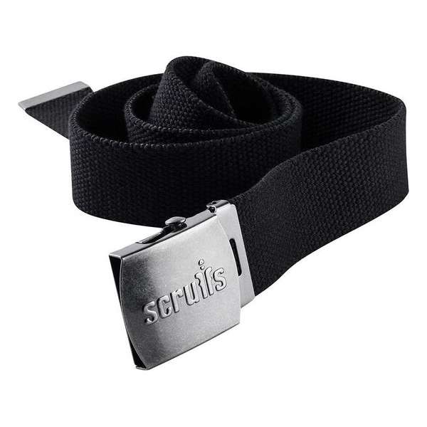 Scruffs Verstelbaar Katoen Riem met Clipsluiting - Zwart - Verstelbaar t/m 120 cm. Scruffs Verstelbaar Katoen Riem met Clipsluiting - Zwart - Verstelbaar t/m 120 cm.