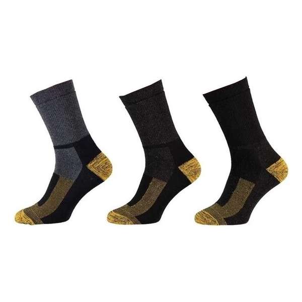 6-Pack Extra Stevige Thermo Werksokken Worker Oranje - Assorti - Unisex - Maat 46-48 6-Pack Extra Stevige Thermo Werksokken Worker Oranje - Assorti - Unisex - Maat 46-48