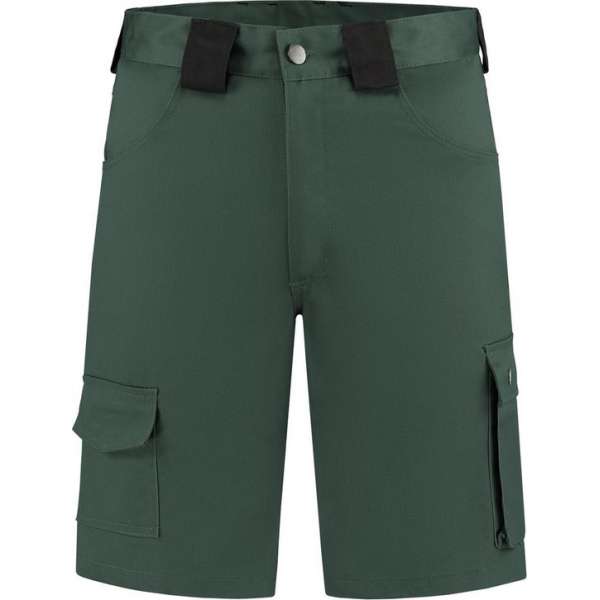 EM Workwear Bermuda katoen/polyester flessengroen maat 44 EM Workwear Bermuda katoen/polyester flessengroen maat 44