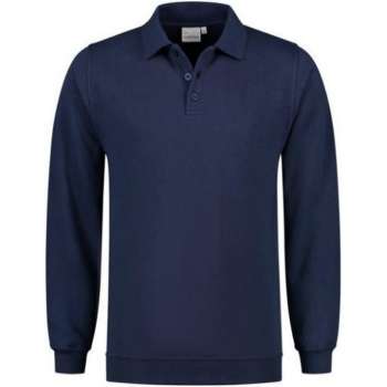 Santino Robin Polo Sweater lange mouw - Marine - M