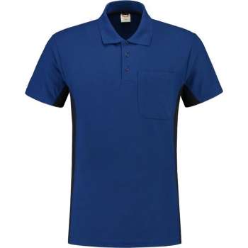 Tricorp Poloshirt Bi-Color - Workwear - 202002 - koningsblauw-Navy - maat XS