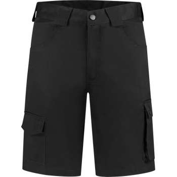 EM Workwear Bermuda / korte werkbroek katoen/polyester zwart maat 44
