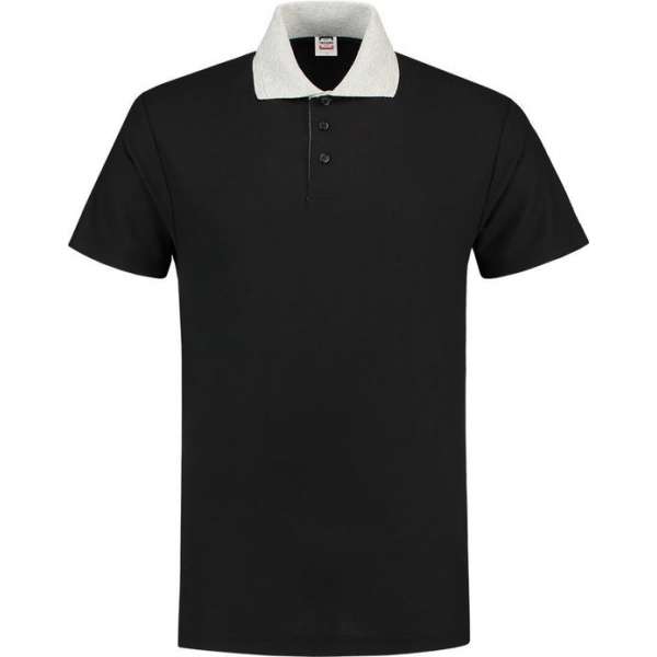 Tricorp poloshirt contrast - Casual - 201004 - zwart-grijs - maat XL Tricorp poloshirt contrast - Casual - 201004 - zwart-grijs - maat XL