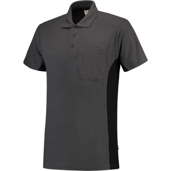 Tricorp Poloshirt Bi-Color - Workwear - 202002 - Donkergrijs-Zwart - maat XXL Tricorp Poloshirt Bi-Color - Workwear - 202002 - Donkergrijs-Zwart - maat XXL