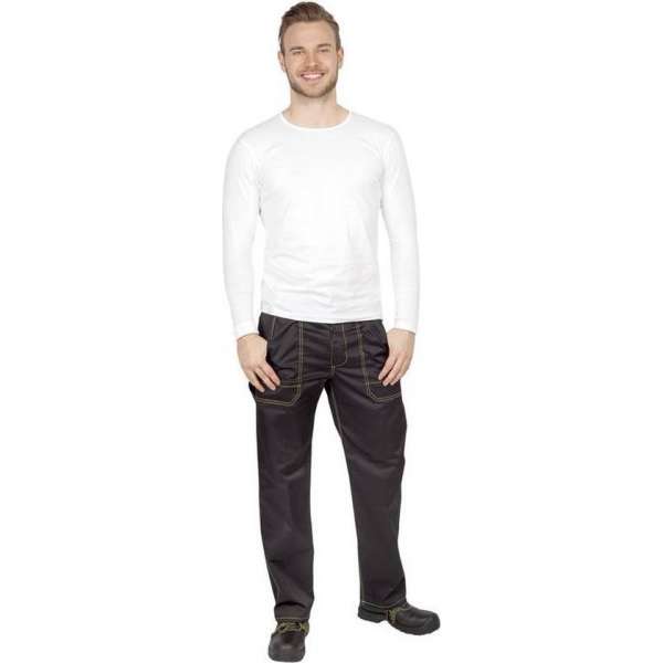 Wisent Work Wear Tailleband broek, kleur zwart, maat 48 Wisent Work Wear Tailleband broek, kleur zwart, maat 48