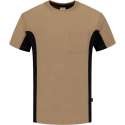 Tricorp t-shirt bi-color - Workwear - 102002 - khaki-zwart - maat 7XL
