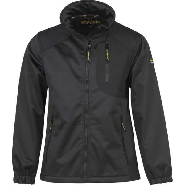 STØRVIK Softshell Werkjas Winddicht 4 seizoenen Heren Zwart - Maat M - ZEUS STØRVIK Softshell Werkjas Winddicht 4 seizoenen Heren Zwart - Maat M - ZEUS