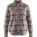 Blåkläder 3209-1137 Dames overhemd flanel Navy/Orange maat S