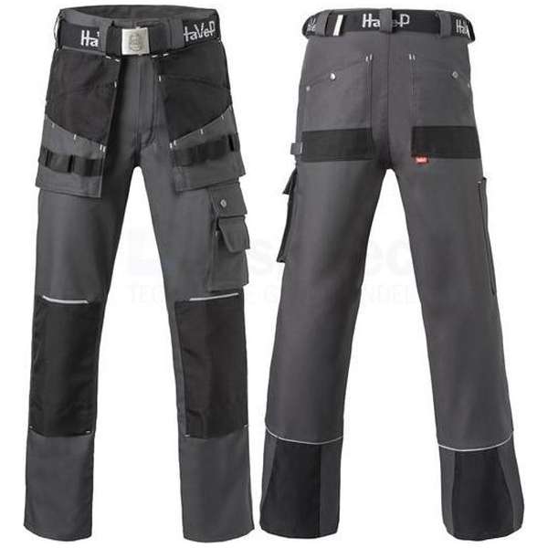 HaVeP Worker.pro 8730 Werkbroek - Maat 52 - Grijs HaVeP Worker.pro 8730 Werkbroek - Maat 52 - Grijs