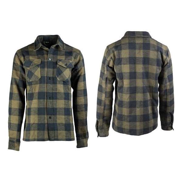 Houthakkers overhemd/jas Canada zwart/olive Houthakkers overhemd/jas Canada zwart/olive