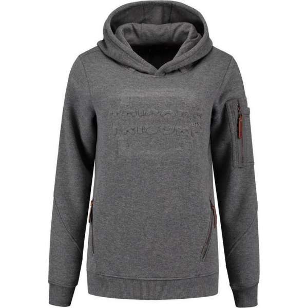 Tricorp 304007 Sweater Premium Capuchon Logo Dames Stonemel maat M Tricorp 304007 Sweater Premium Capuchon Logo Dames Stonemel maat M