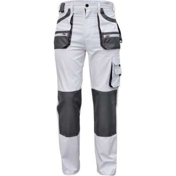 Werkbroek Carl wit/grijs maat 46 (schilders/stucadoors broek)