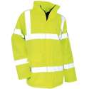 LMA - veiligheidsjas en werkjas - neon geel - met reflectoren - waterdicht