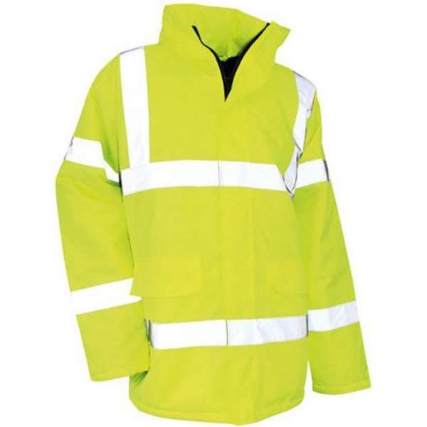 LMA - veiligheidsjas en werkjas - neon geel - met reflectoren - waterdicht LMA - veiligheidsjas en werkjas - neon geel - met reflectoren - waterdicht
