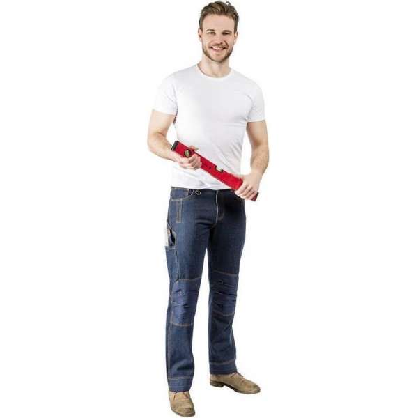 Wisent Work Wear Werkspijkerbroek met kniestukken, kleur blauw, maat 54 Wisent Work Wear Werkspijkerbroek met kniestukken, kleur blauw, maat 54