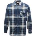 Houthakkersoverhemd Heren - Fleece gevoerd - Regatta Lumbar - Blauw maat 50